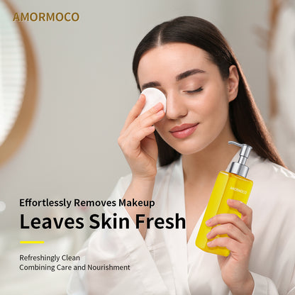 AMORMOCO 15-Second Facial Cleansing Oil & Makeup Remover | Fast, Natural